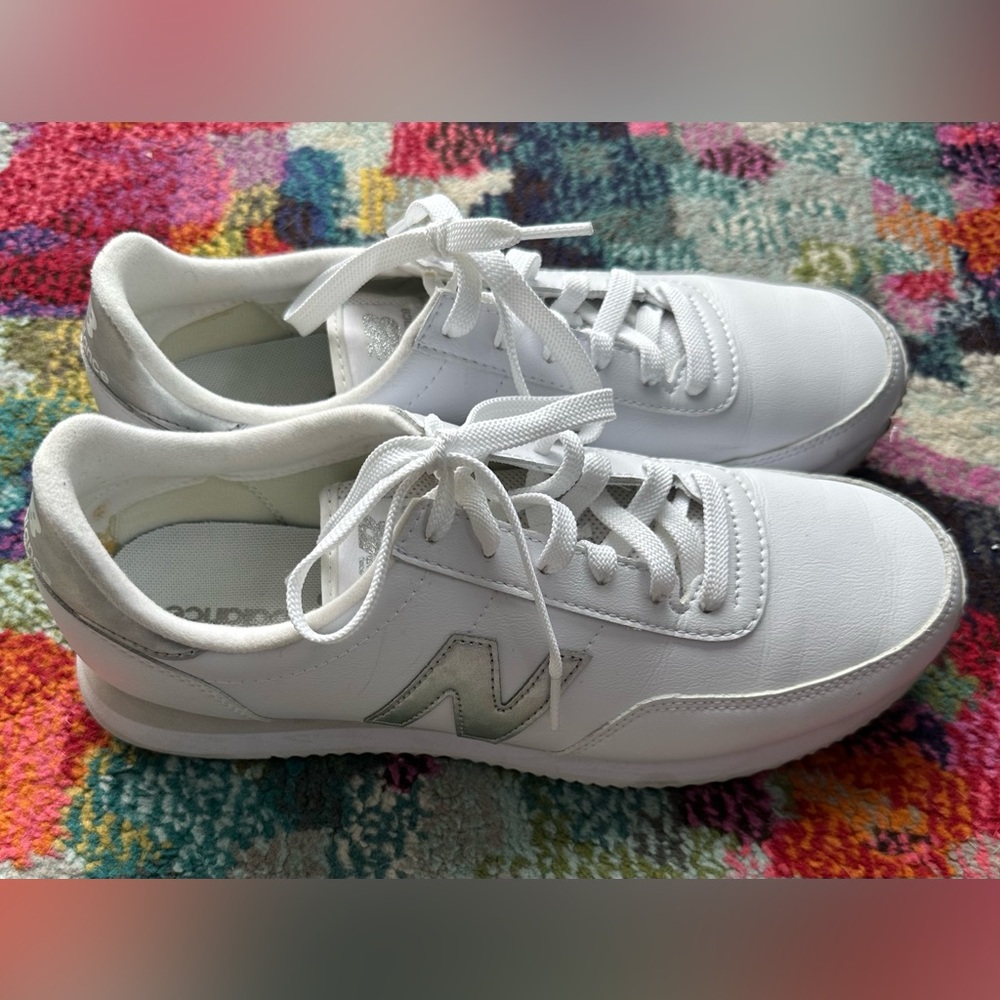 New Balance Retro 720s in White and Silver, Women’s 10.5